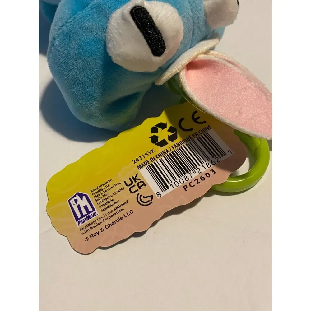 Rainbow Friends Plush Toy Light Blue Pink Rabbit Ears Roy & Charles LLC